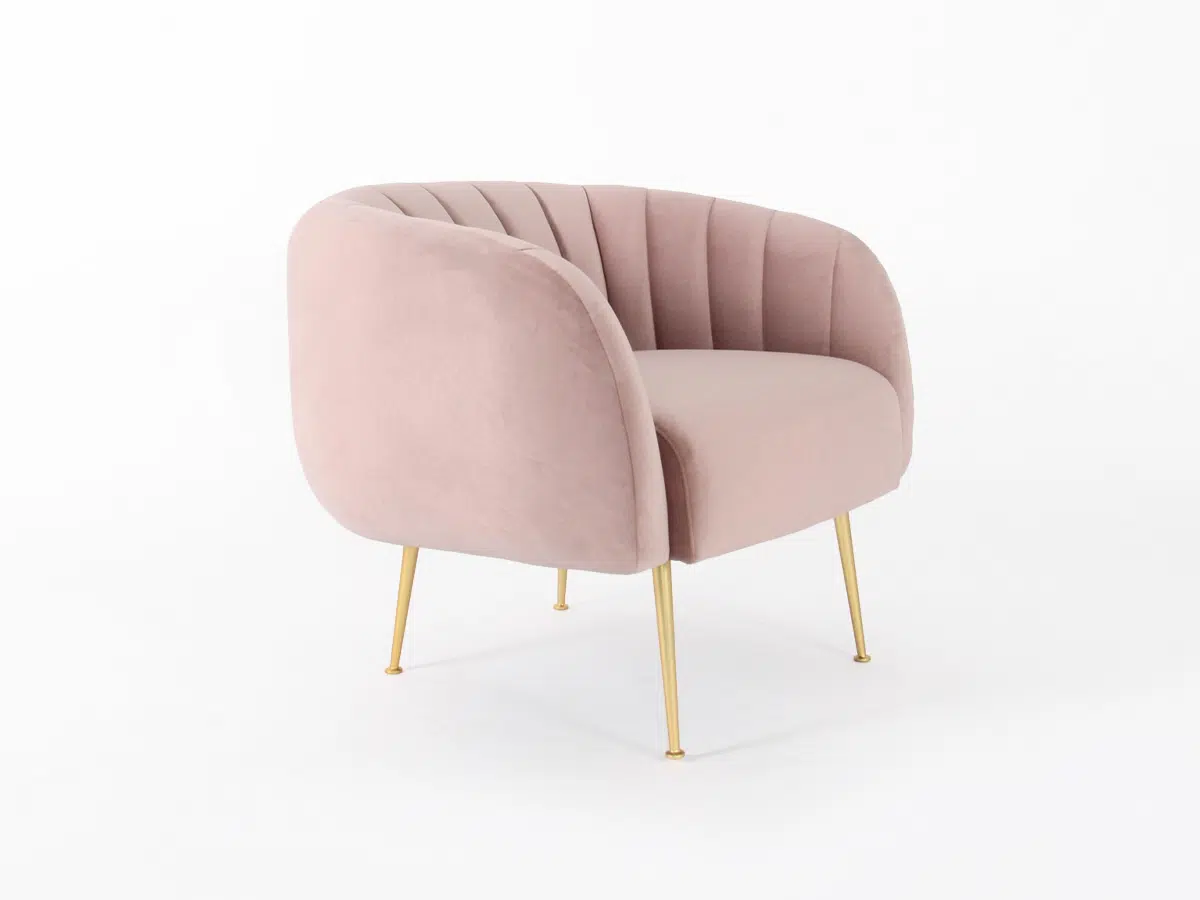 Frida Lounge Chair Blush