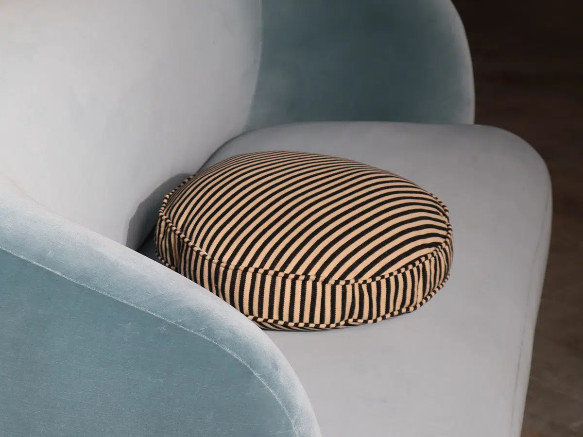 Shadow Stripe Circle Pillow