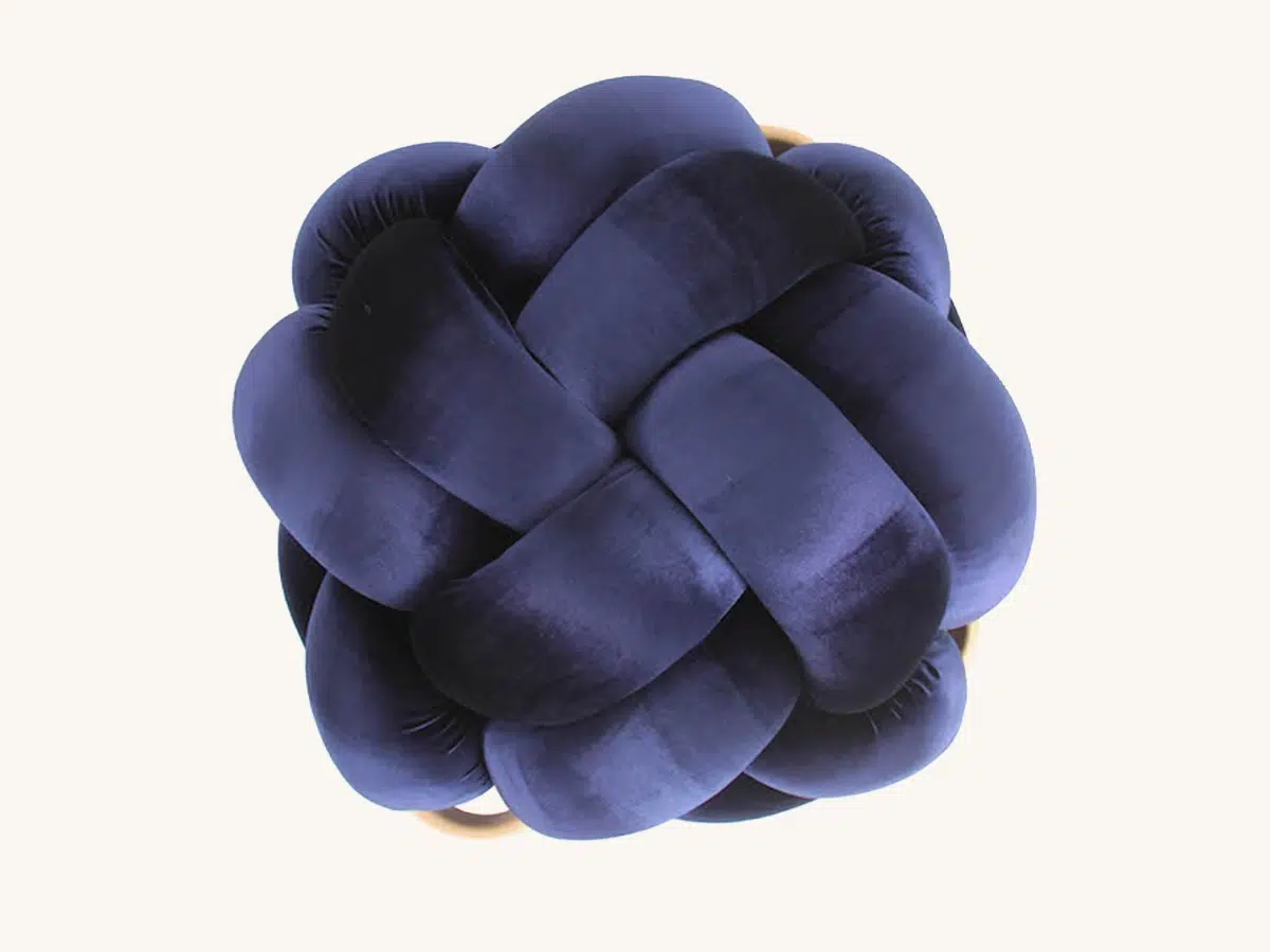 Blue Knot Floor Pillow Set of 2