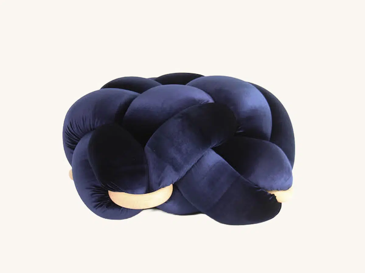 Blue Knot Floor Pillow Set of 2