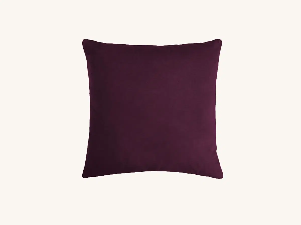 Cassis Velvet Square Pillow
