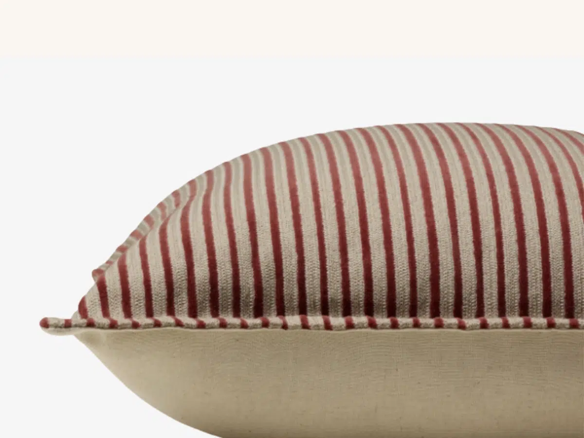 Cate Stripe Velvet Pillow