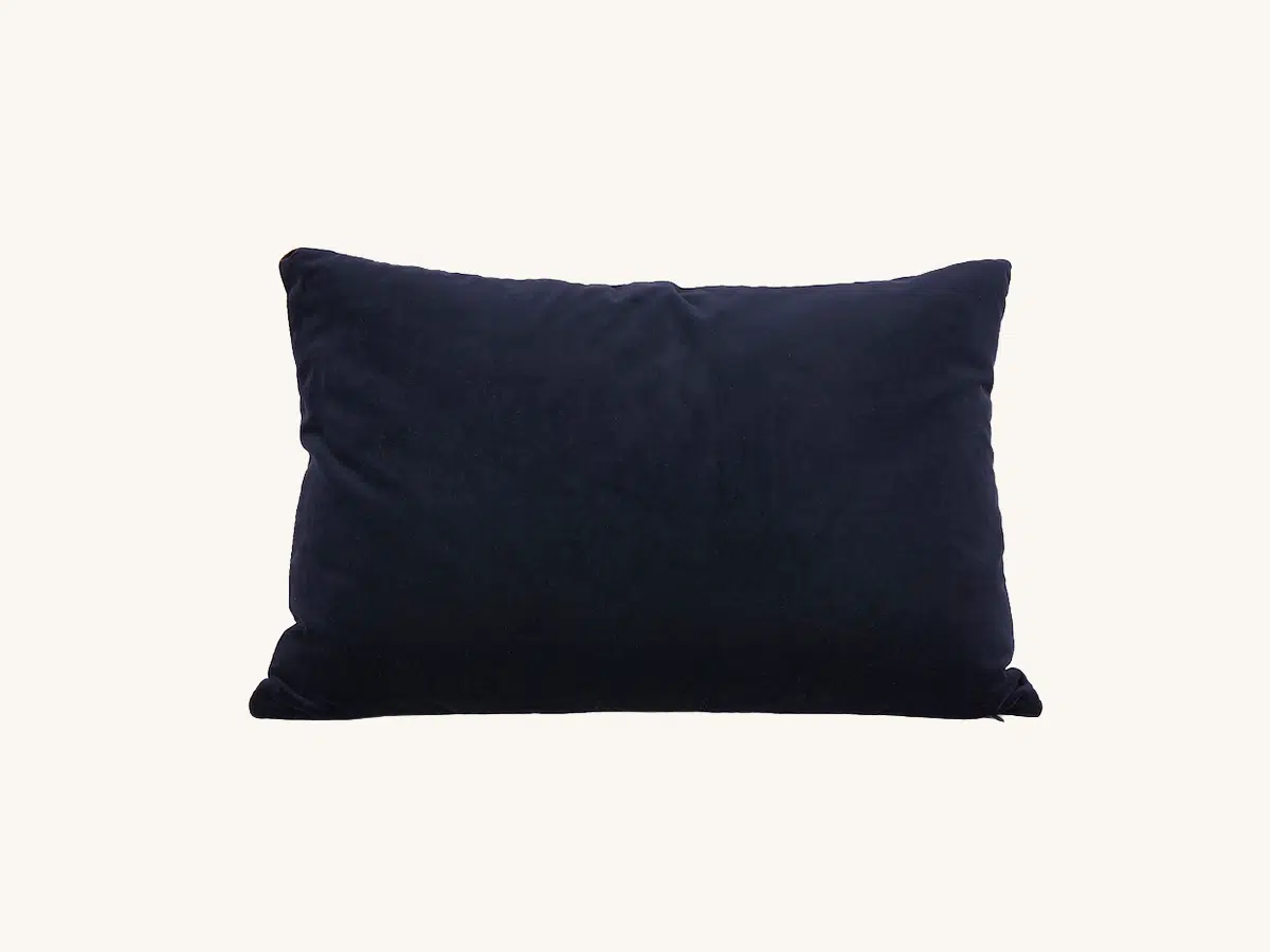 Navy + Copper Pillow