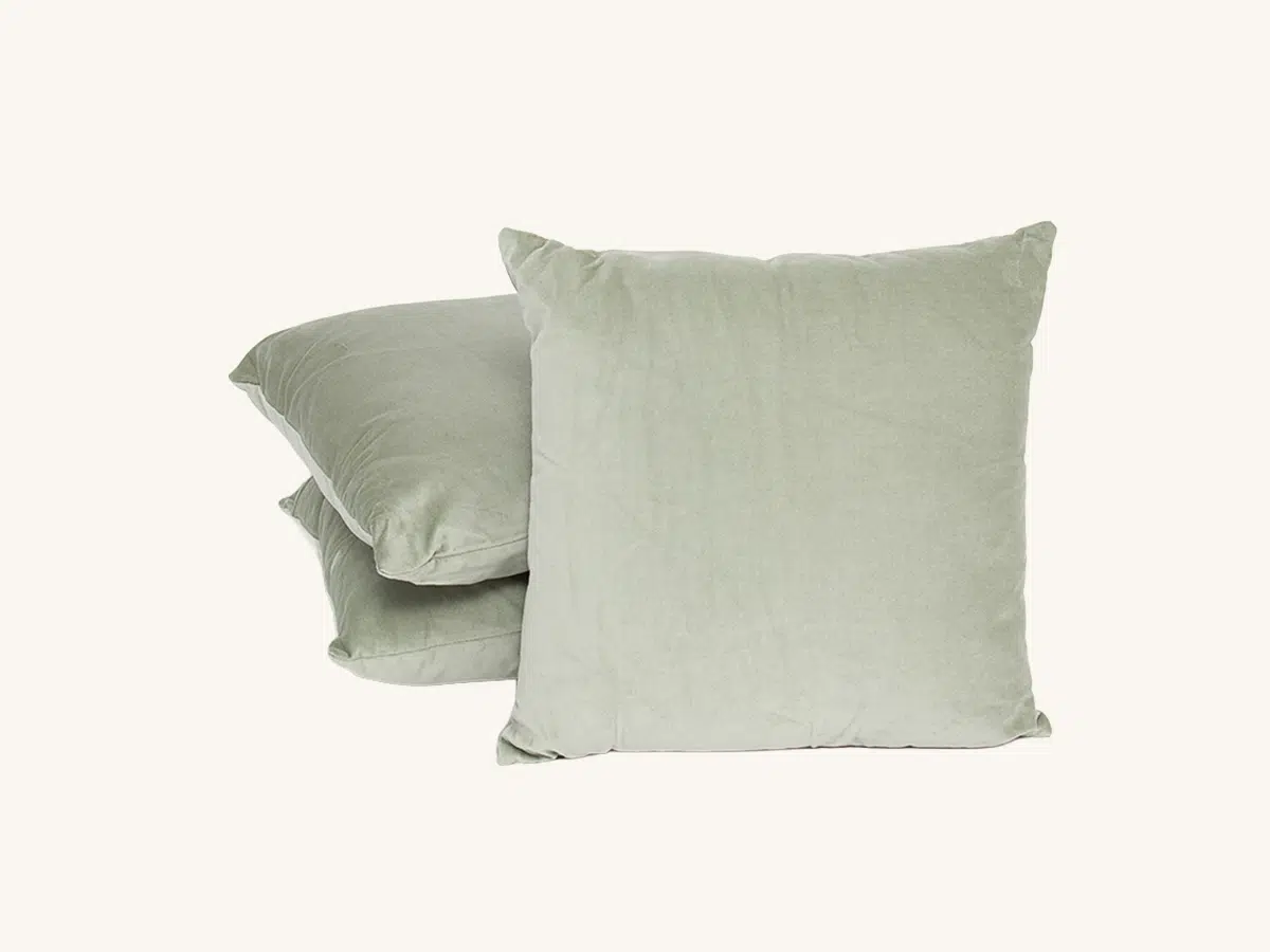Jade Velvet Square Pillow