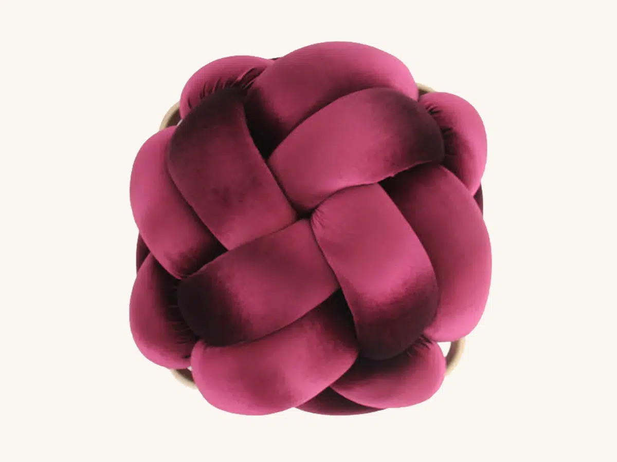 Plum Knot Floor Pillow Set of 2