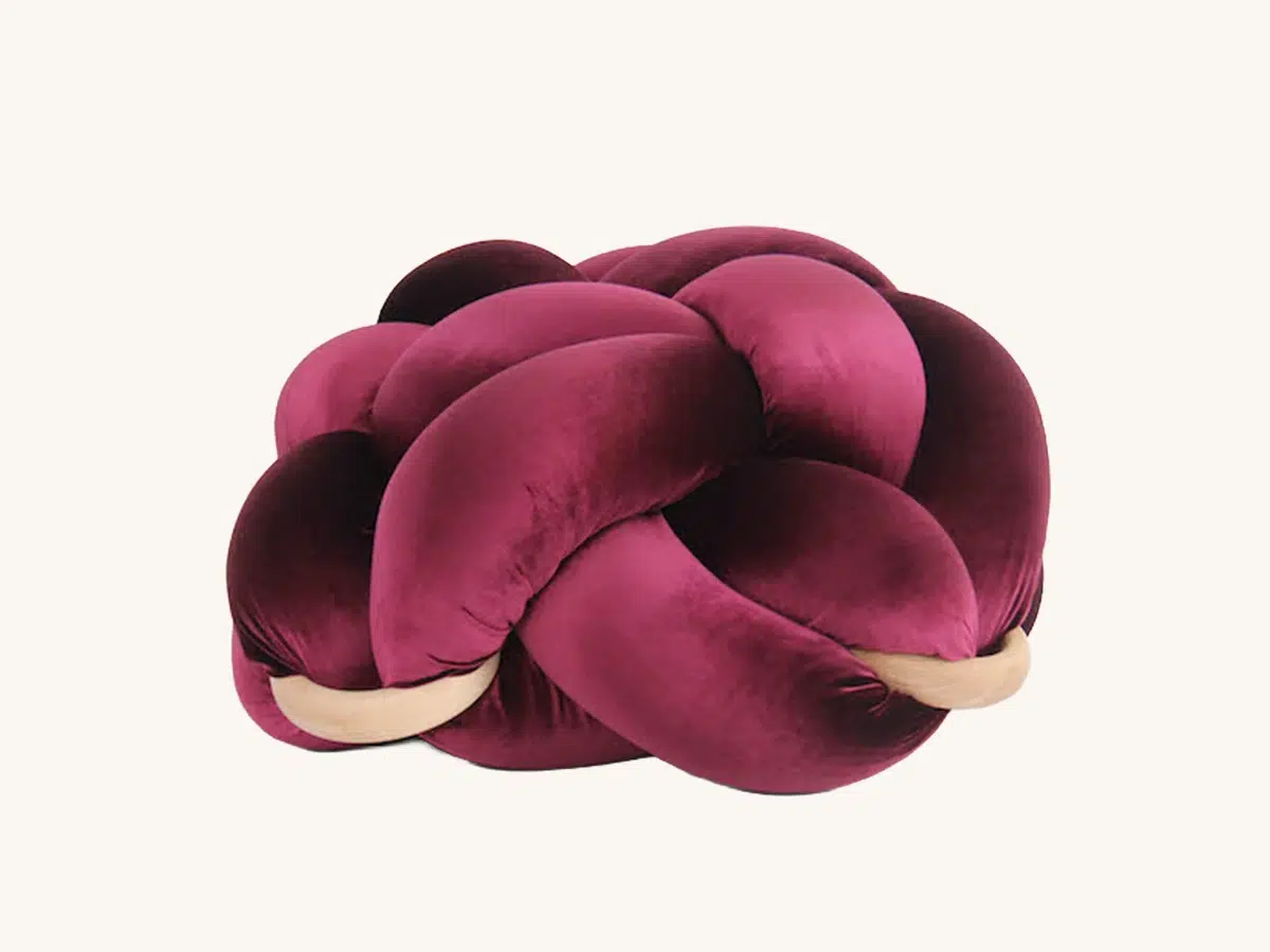 Plum Knot Floor Pillow Set of 2
