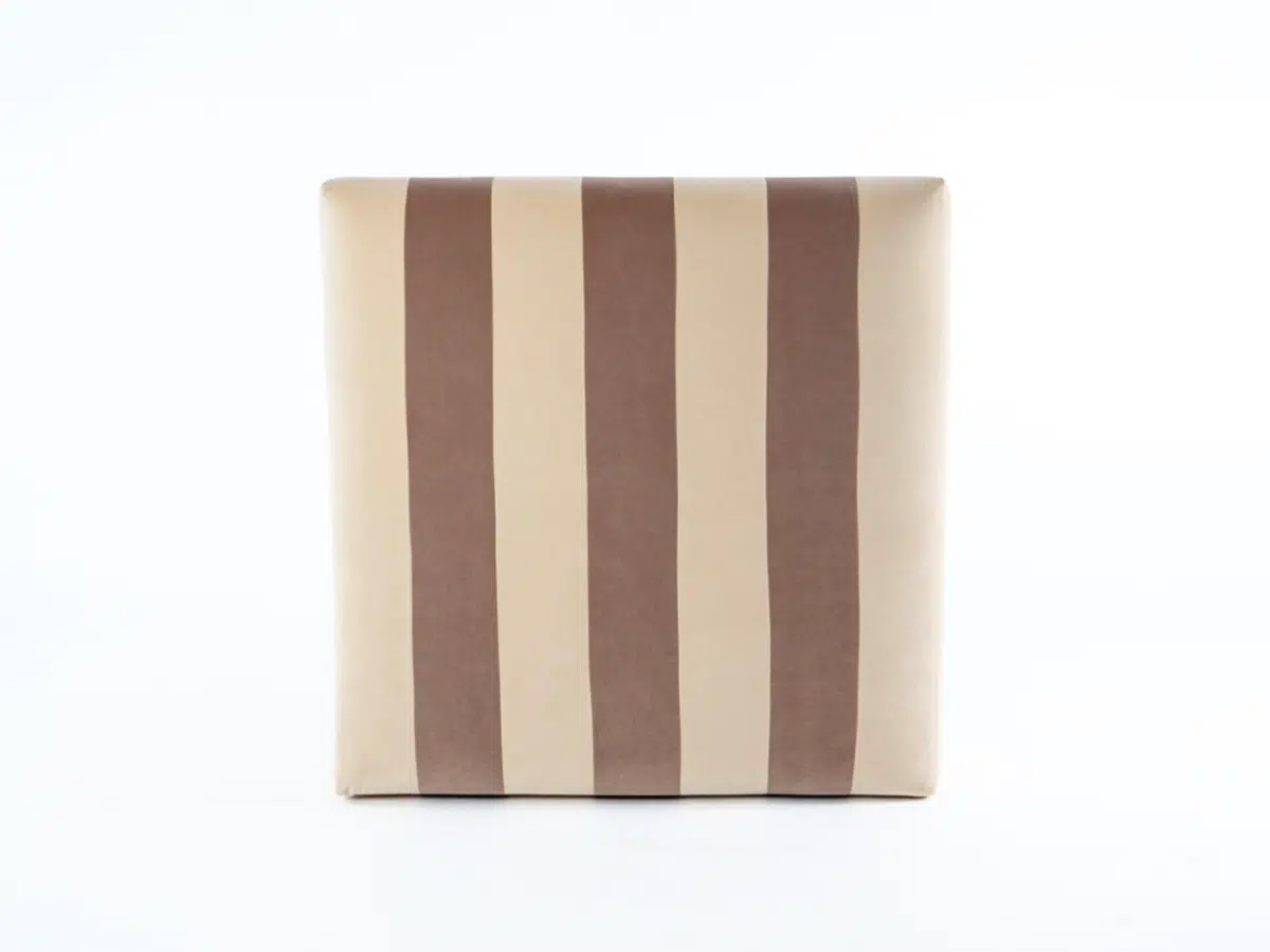 Reed Stripe Ottoman