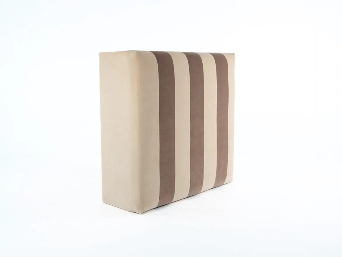 Reed Stripe Ottoman