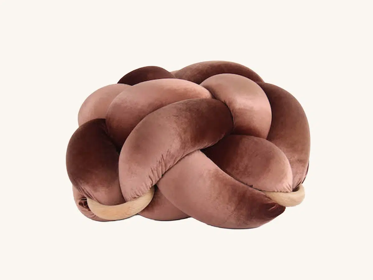 Rust Knot Floor Pillow Set of 2