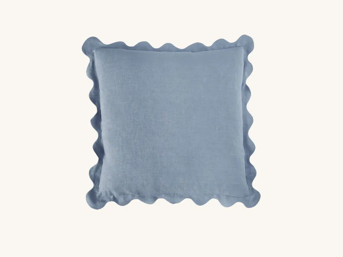 Sky Scalloped Pillow