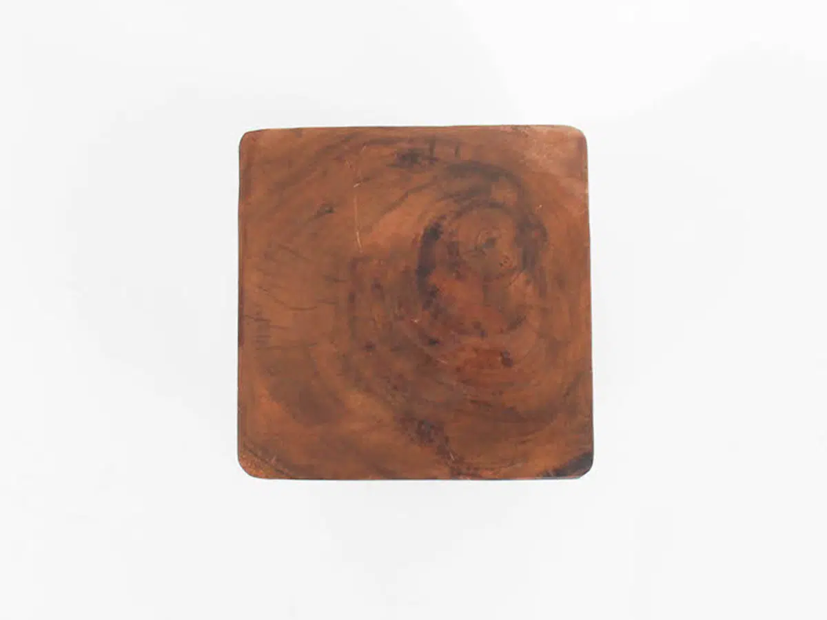 Twisted Teak Side Table