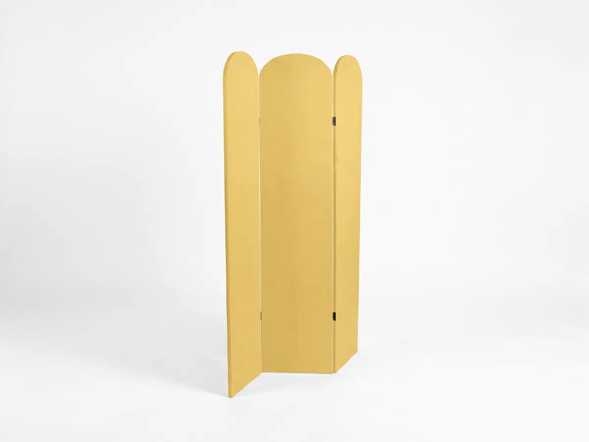 Wave Room Divider Lemon