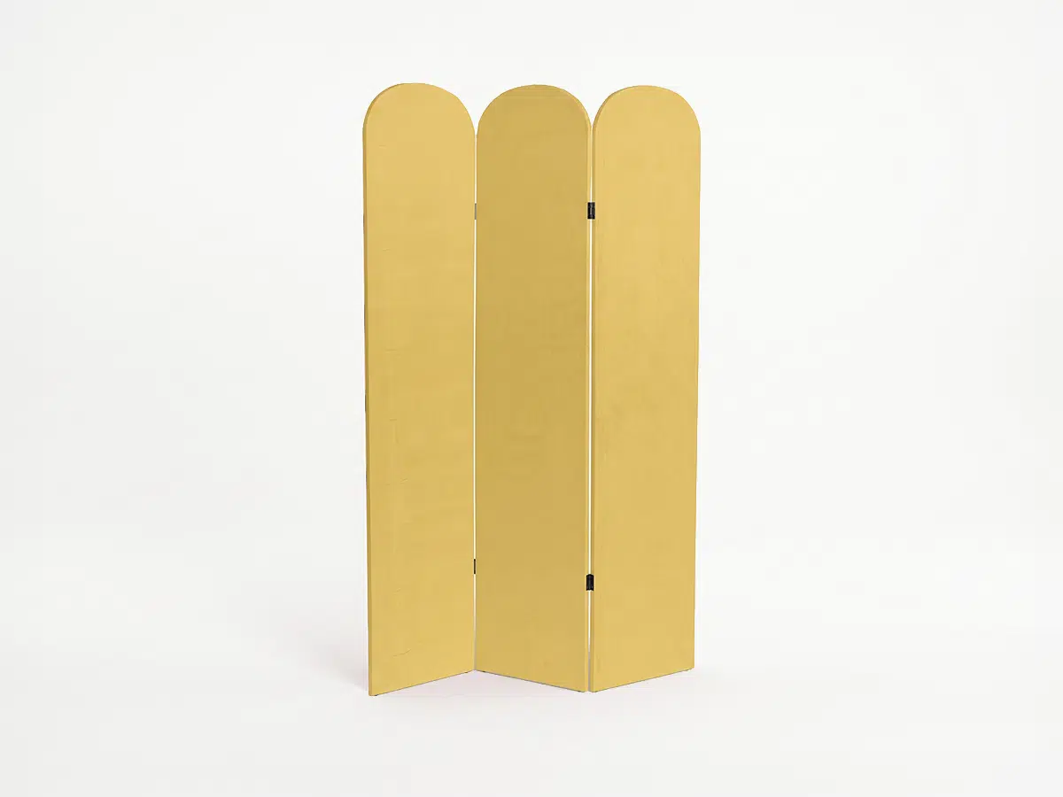 Wave Room Divider Lemon