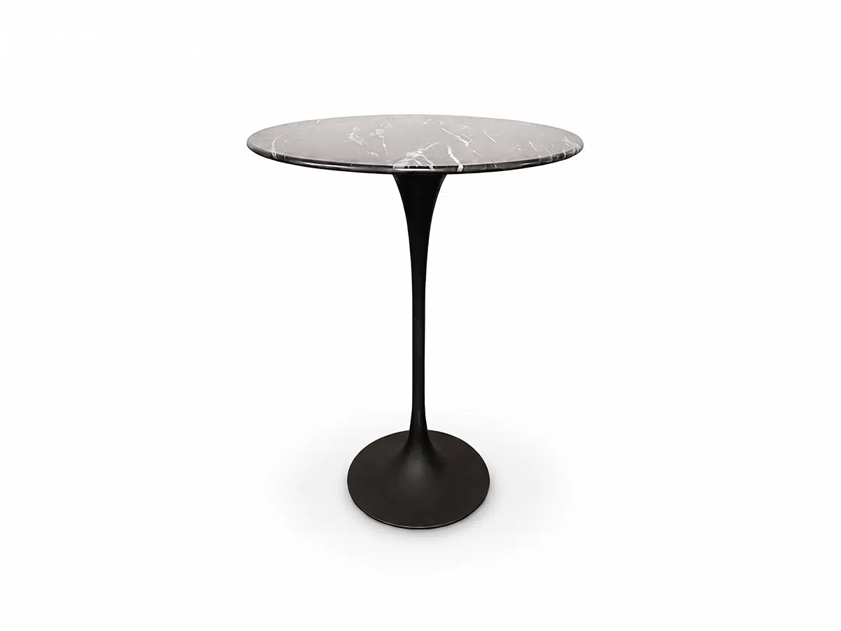Black Marble Tulip Highball Table